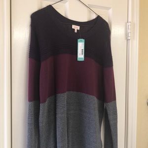 Beautiful color block sweater